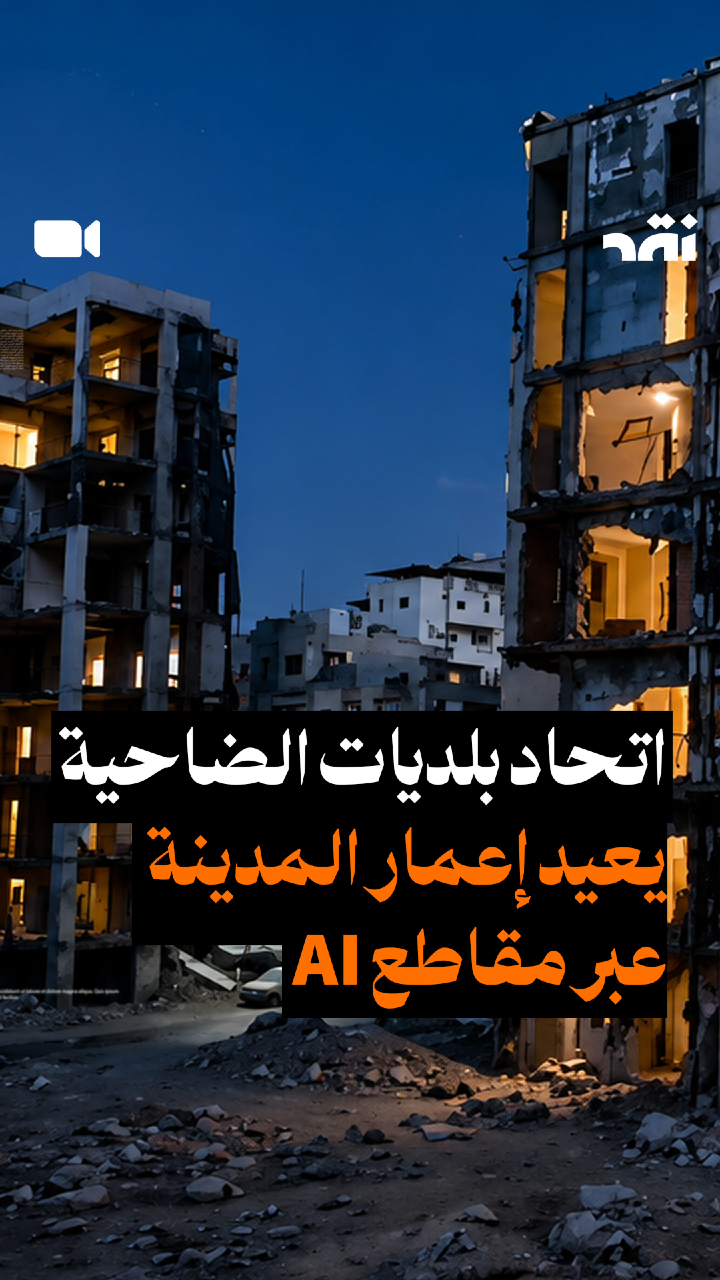 اتحاد بلديات الضاحية يعيد إعمار المدينة عبر مقاطع AI