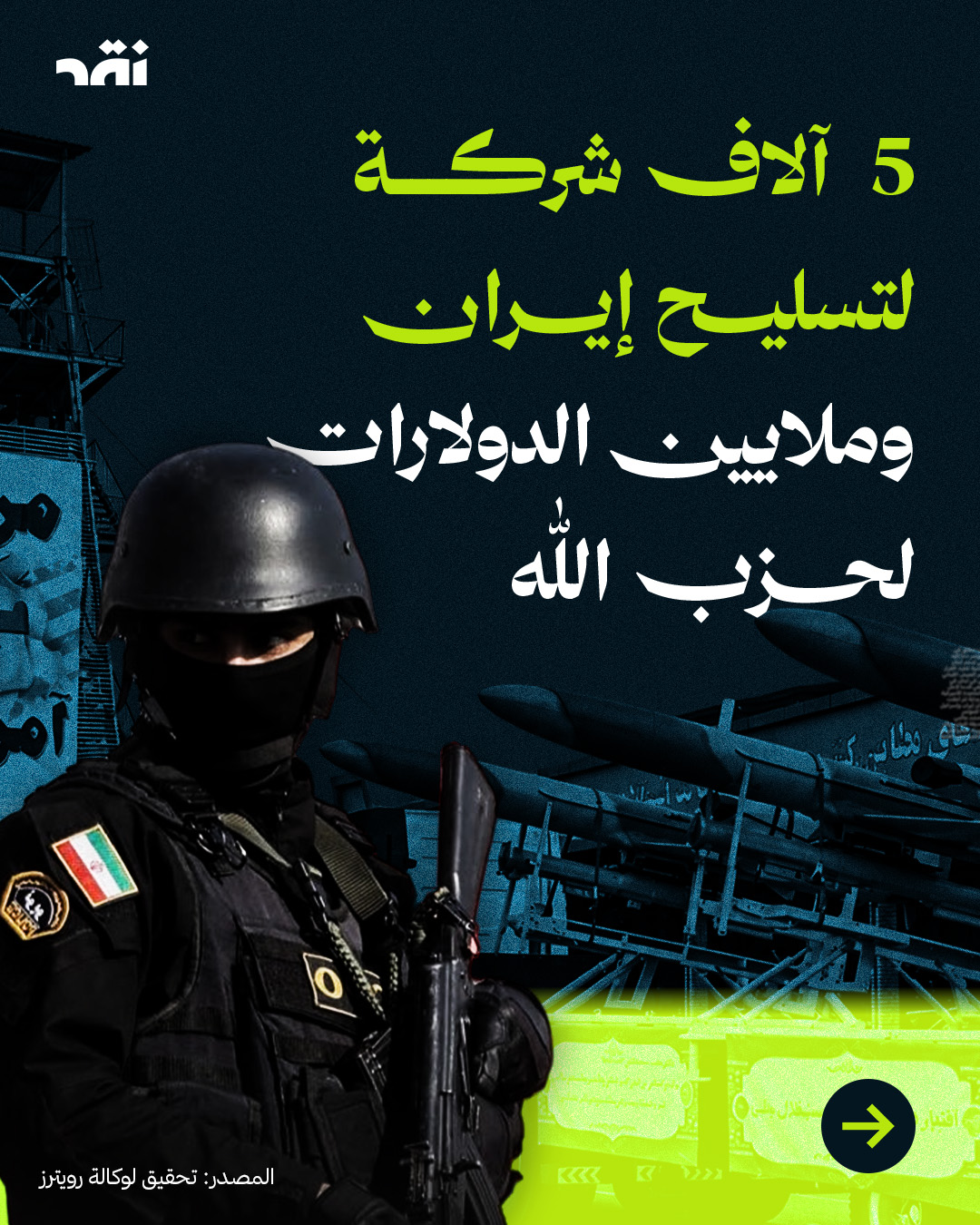 5 آلاف شركة لتسليح إيران وملايين الدولارات لحزب الله